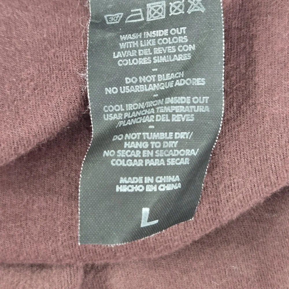 Alphalete Women Sweatshirt L Burgundy Activewear‎ Logo Identity Pro Pullover